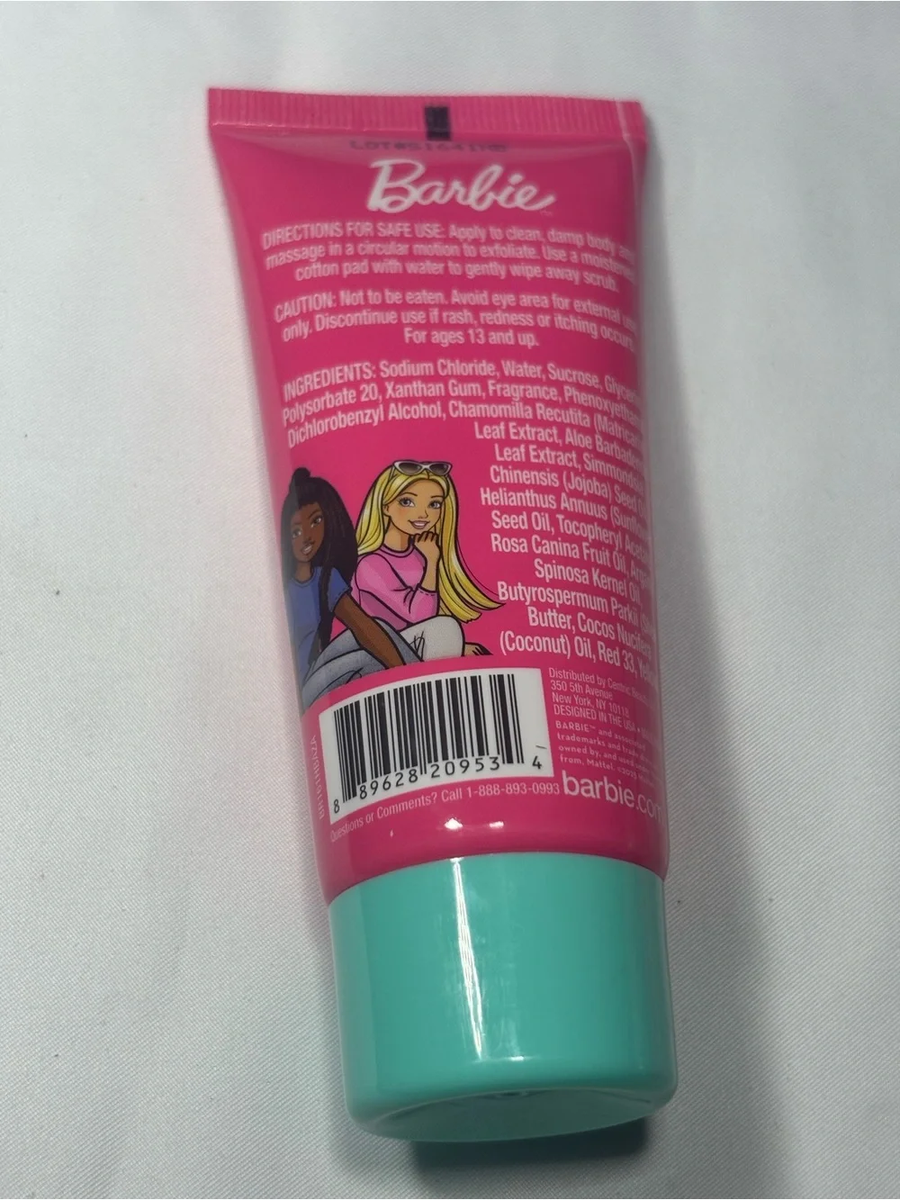 4 New Barbie Pink and Teal Kids Bath & Sunscreen Gift Set
